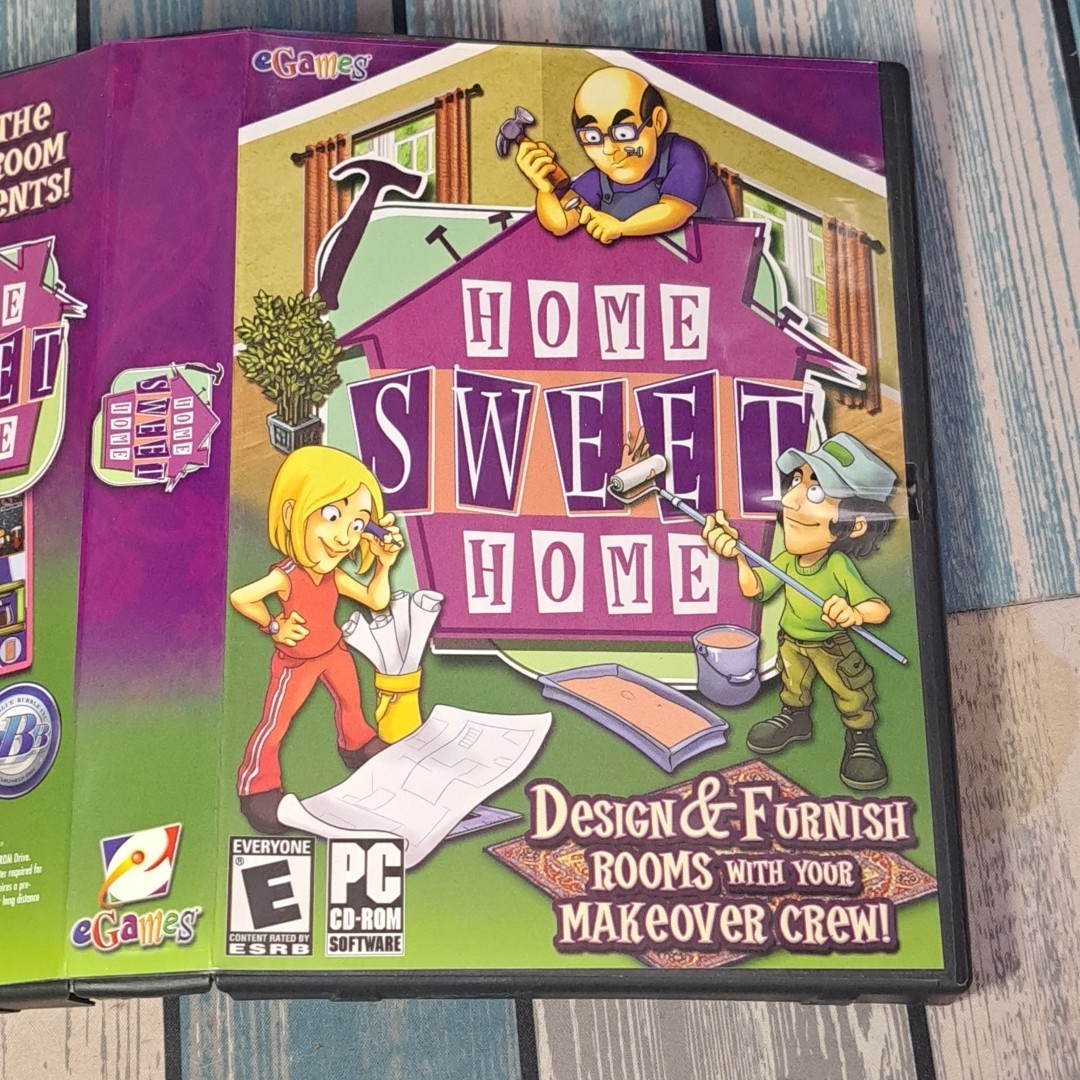 Home Sweet Home PC Game 2008 Egames Design Houses Windows 98/ME/2000/XP/Vista