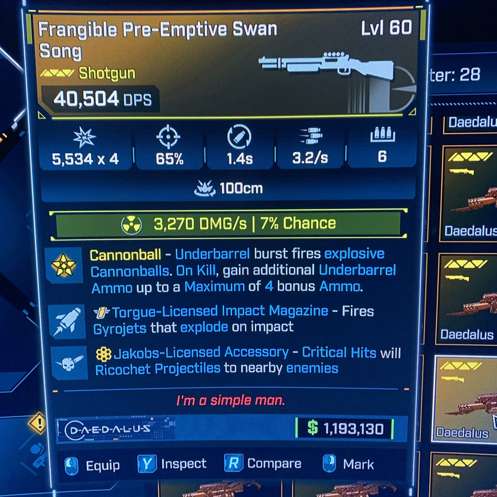 Borderlands 4⭐️LVL 60 SWAN SONG TORGUE GYRO JAKOBS ALL ELEMENTS⭐️All PLATFORM