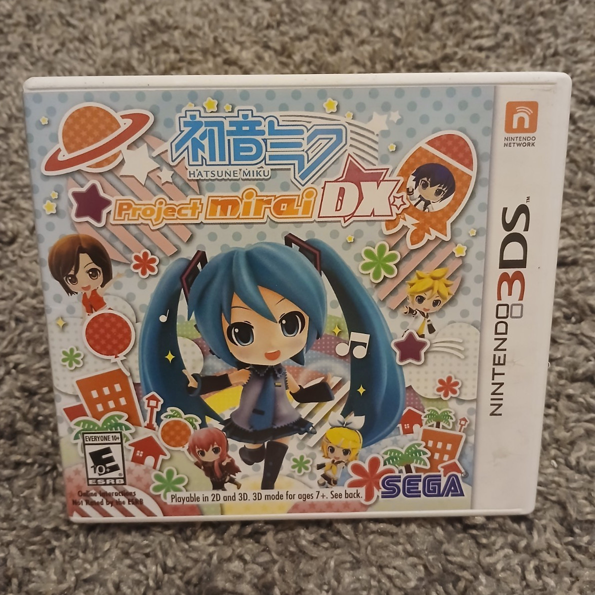 SEGA Hatsune Miku Project Mirai DX Nintendo 3DS Manual Case NTSC-U/C E10+