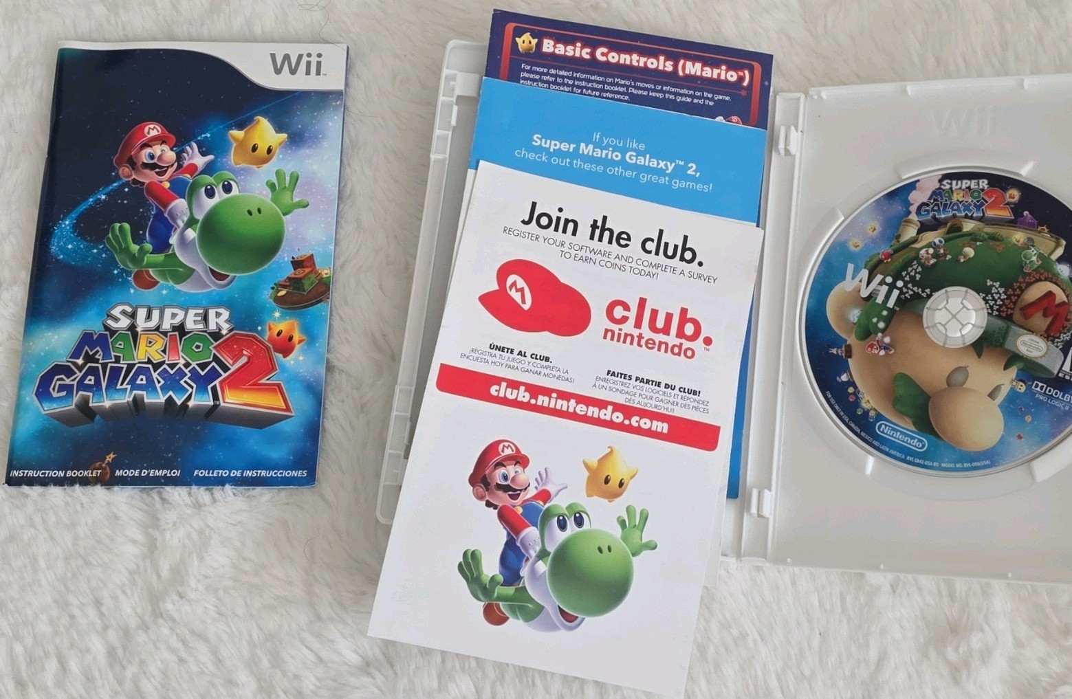 Super Mario Galaxy 1 & 2 Wii Bundle (SMG2 is Complete CIB / Tested)