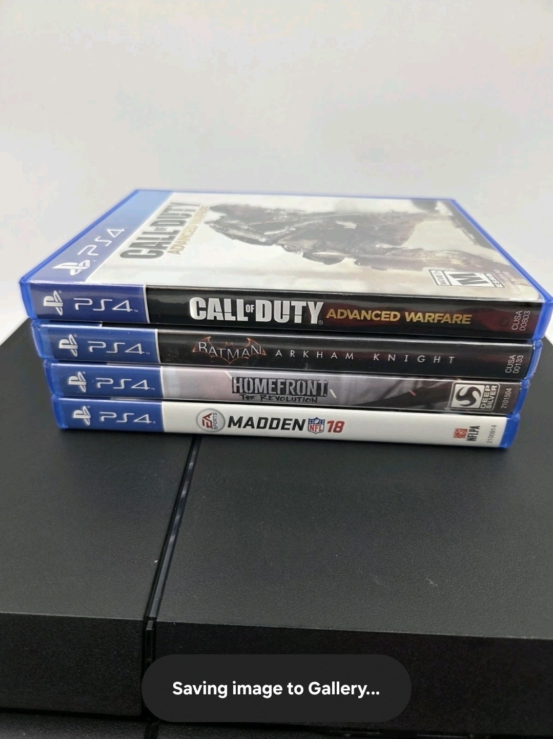 Sony PlayStation 4 Console 500GB (CUH-1215A) w/ 4 Games & 2 Controllers – TESTED