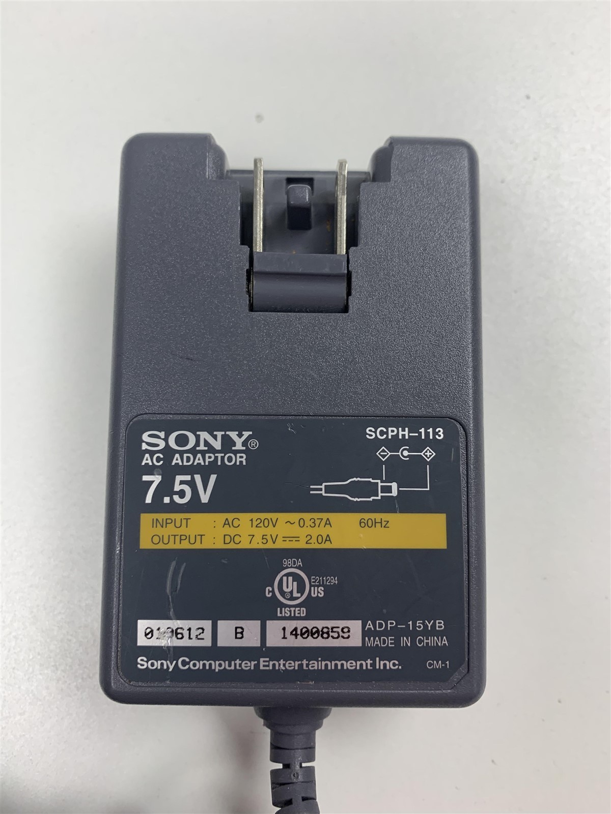 OEM Sony PlayStation 1 Compact PS1 AC Adapter Power Supply Cord