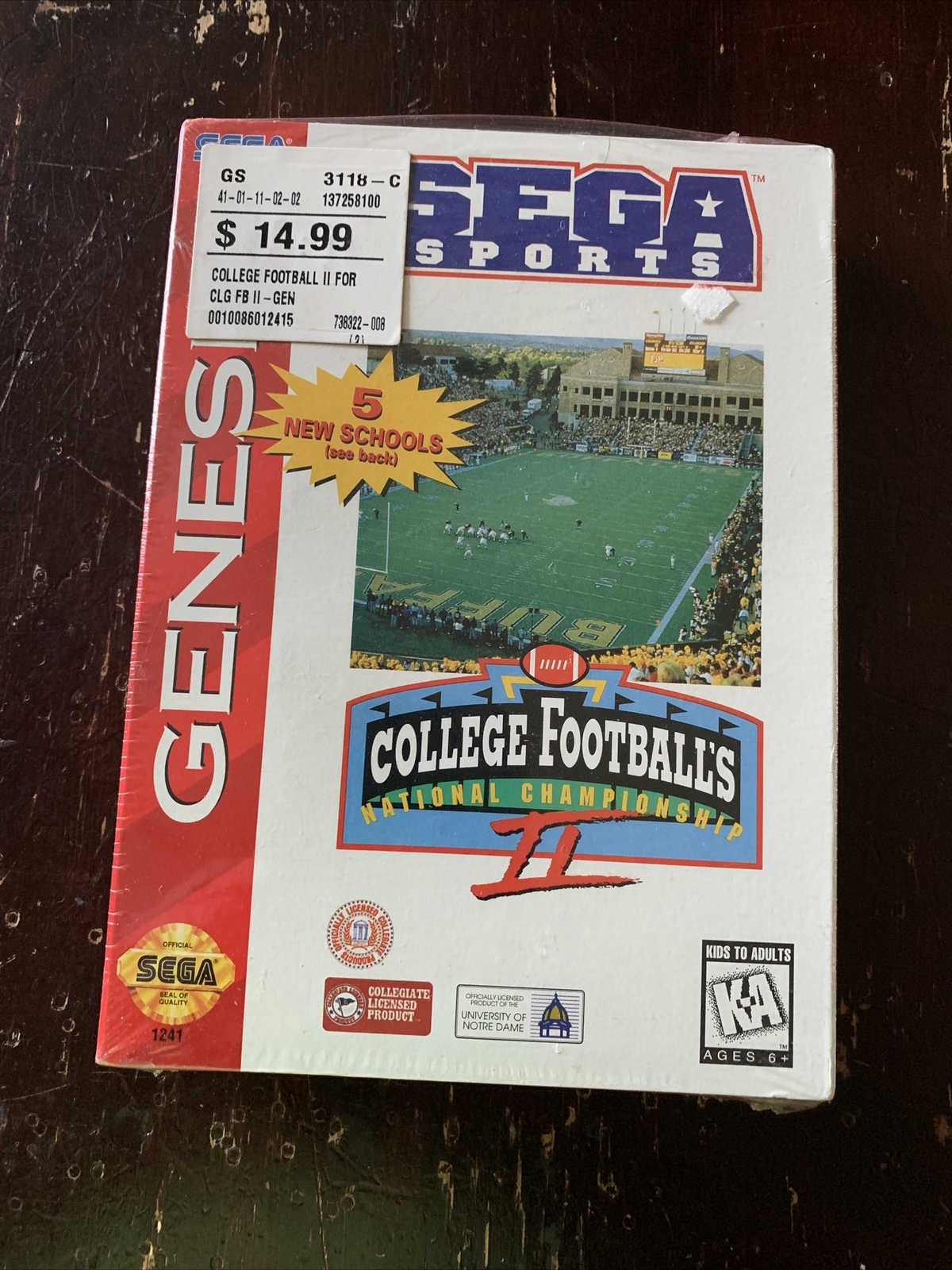 Sega Genesis College Football’s National Championship II New