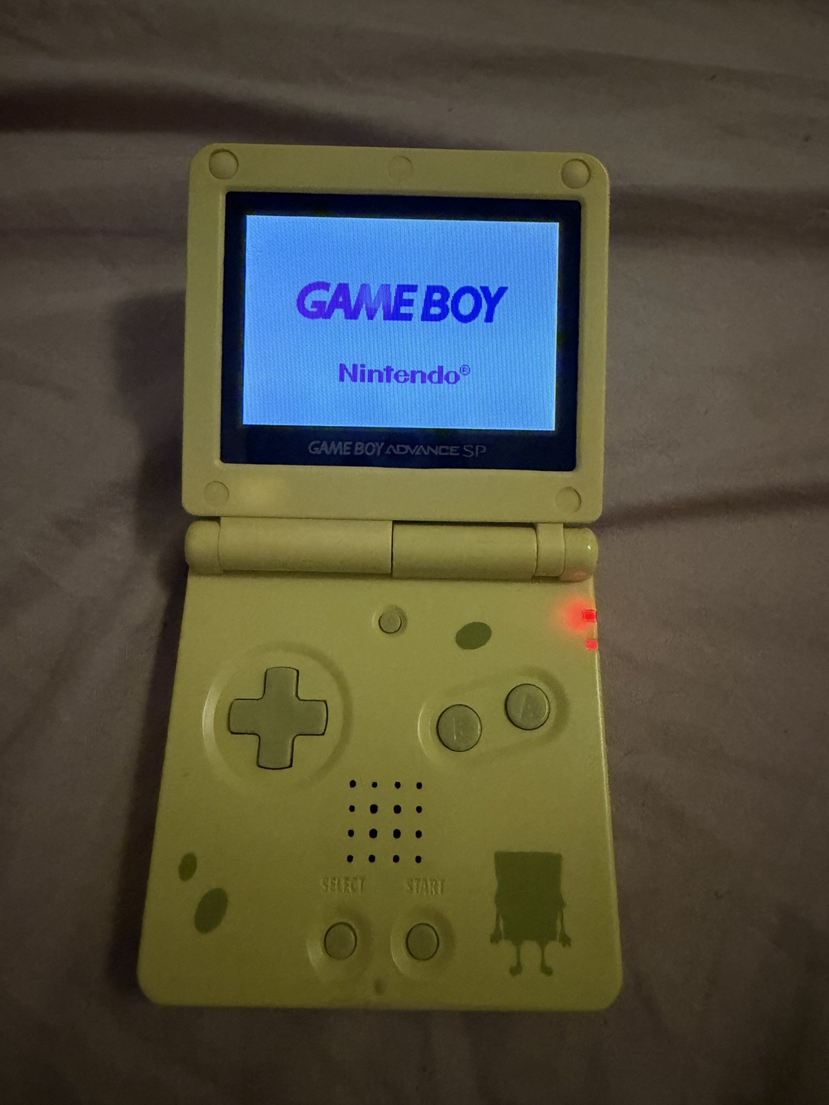 Nintendo Game Boy Advance SP Handheld System AGS-101 Spongebob Edition Console!
