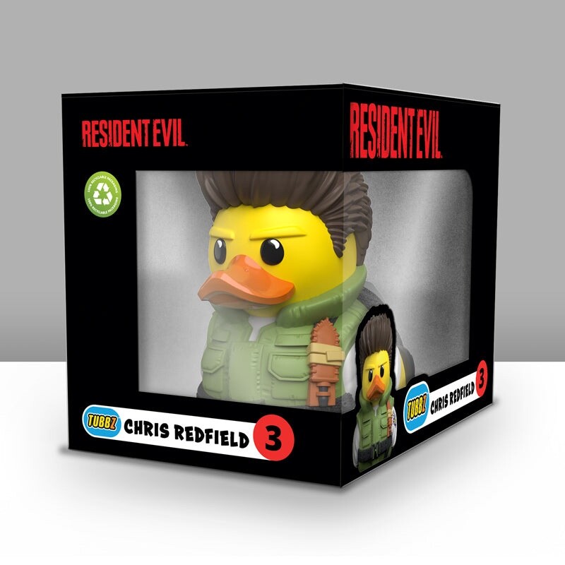 TUBBZ Boxed Resident Evil Chris Redfield Official Collectible Duck Figure JEEP