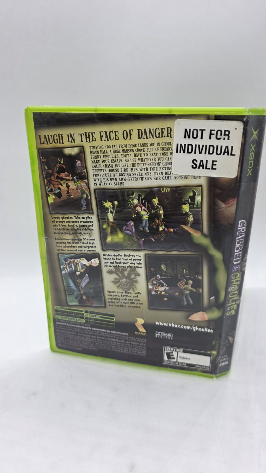 Grabbed by the Ghoulies (Microsoft Xbox, 2003) CIB Complete Tested Works