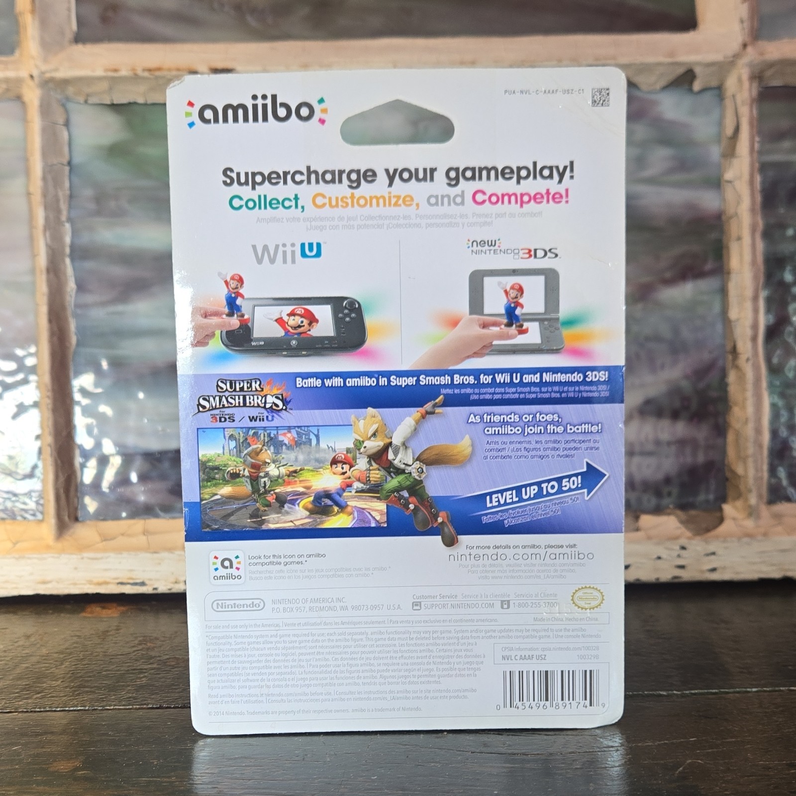 Nintendo amiibo Fox Collectible Figure for Super Smash Bros. (Sealed, 2014)