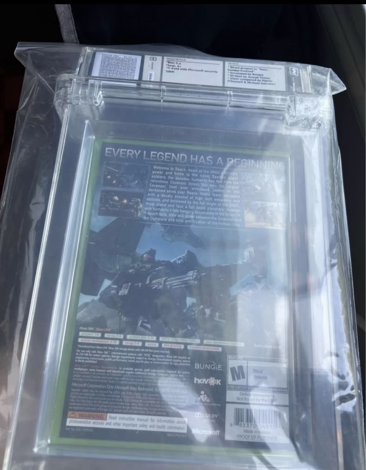 Halo Reach WATA 9.6 A+ First Print Recon Helmet (Xbox 360) [Made In Mexico]