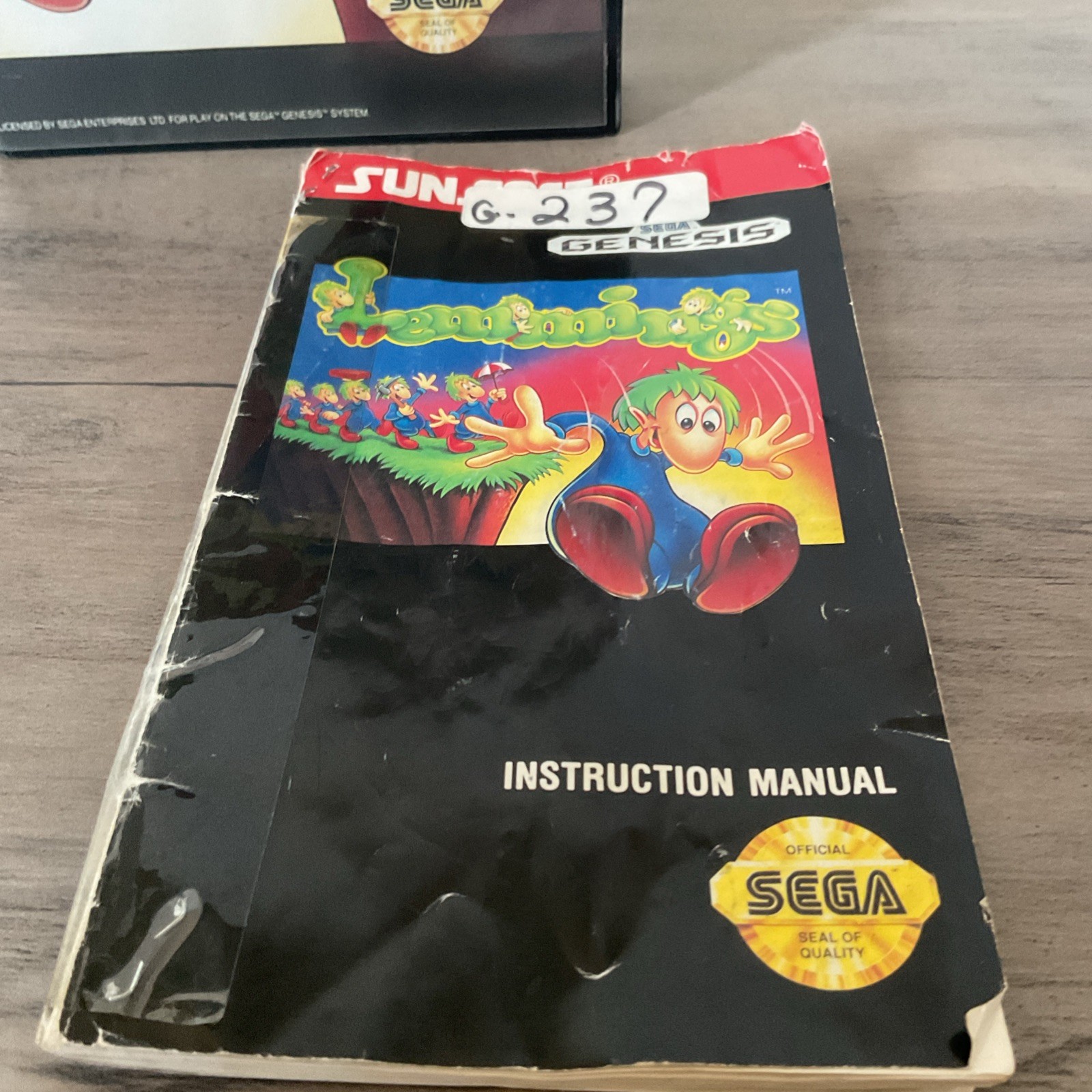 LEMMINGS VIDEO GAME 1992 SEGA GENESIS COMPLETE