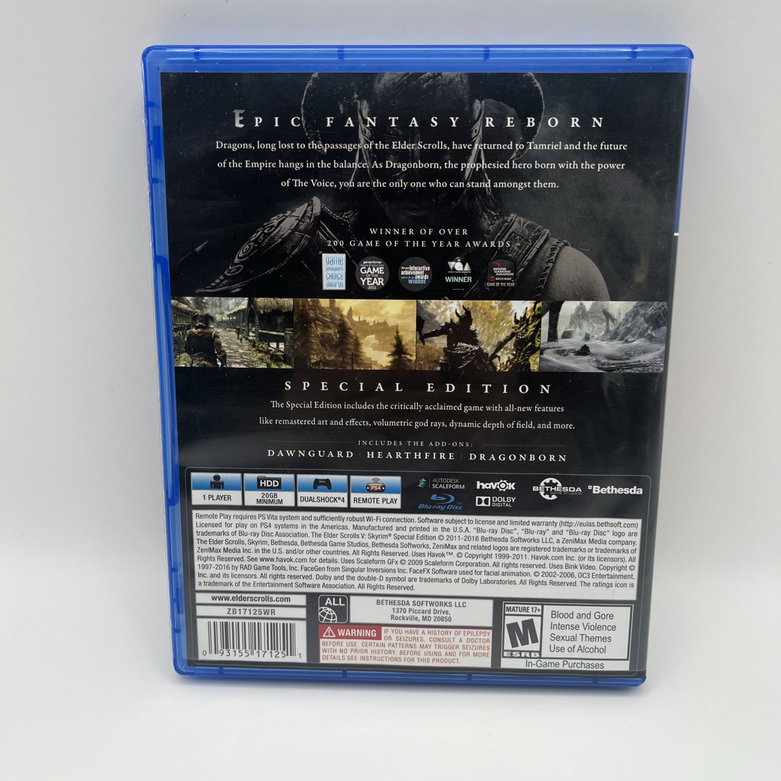 The Elder Scrolls V: Skyrim – Special Edition – PS4 Sony PlayStation 4