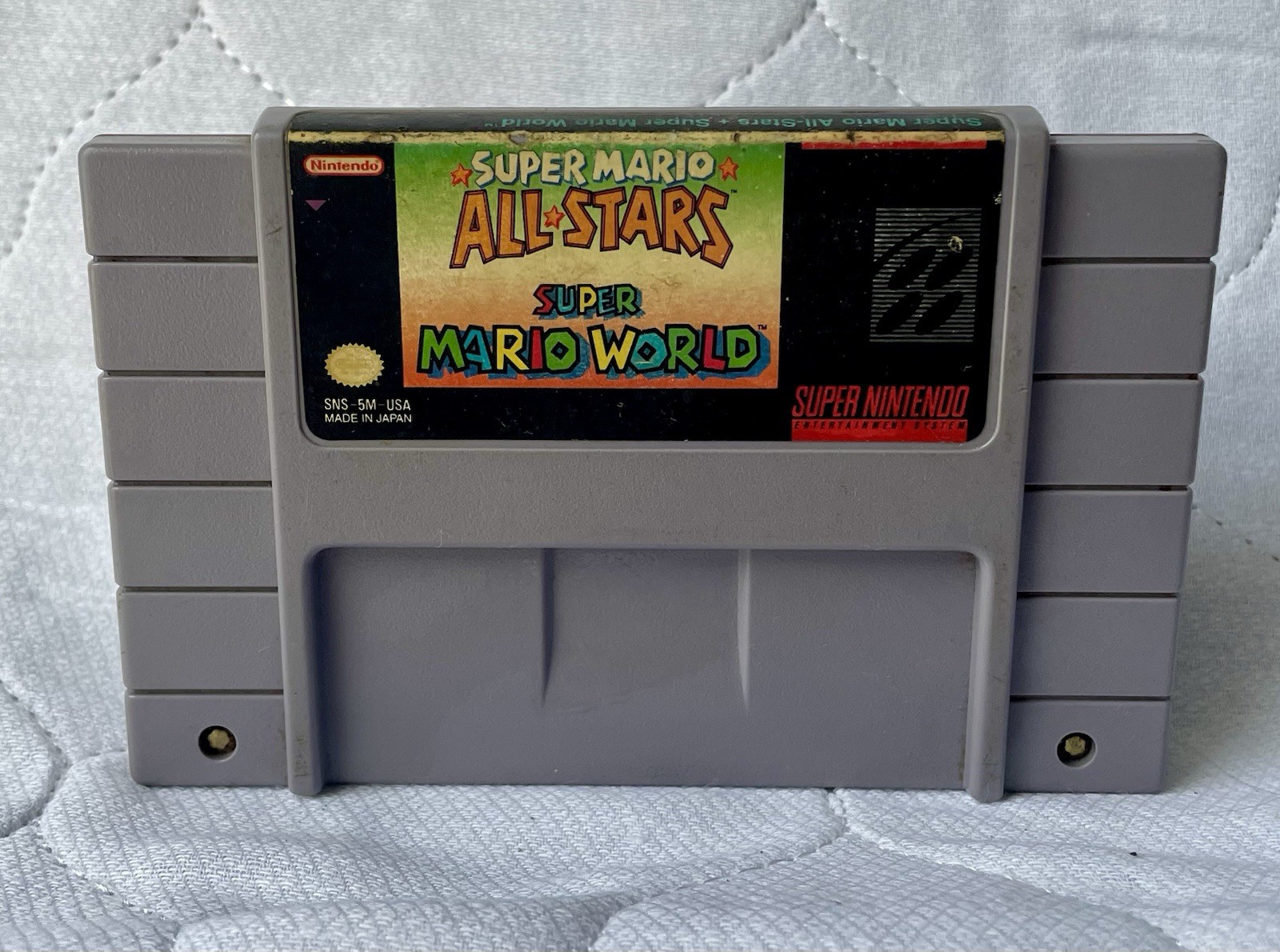 Super Mario All-Stars + Super Mario World~ Nintendo SNES~Authentic & Tested