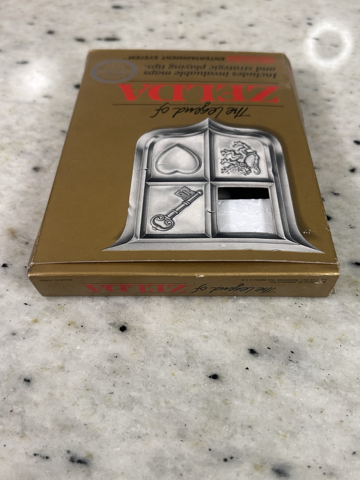 The Legend of Zelda Gold NES CIB Complete in Box w/ Manual & Sleeve 5screw