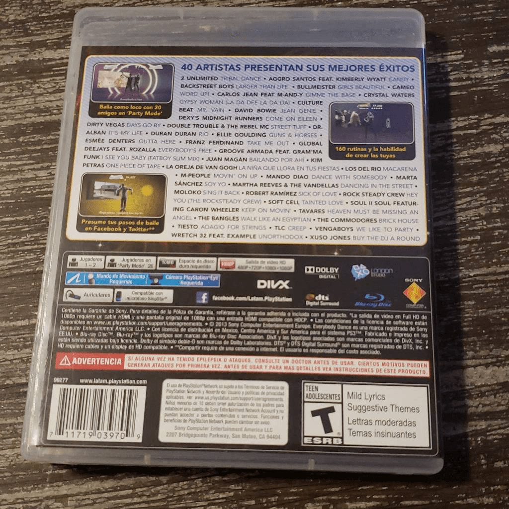 Everybody Dance 3 Spanish Version (Sony Playstation 3)