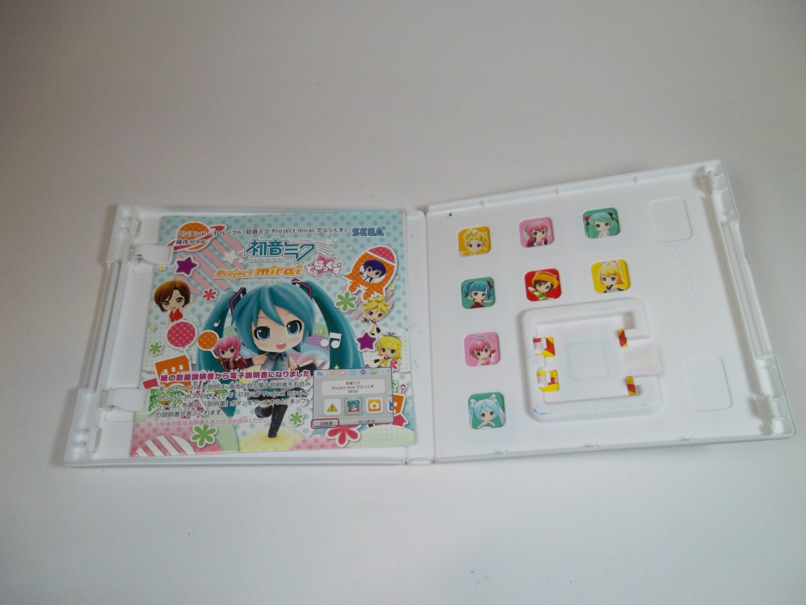 Hatsune Miku PROJECT MIRAI 3DS Sega 4974365911058 Japan Empty Case Only