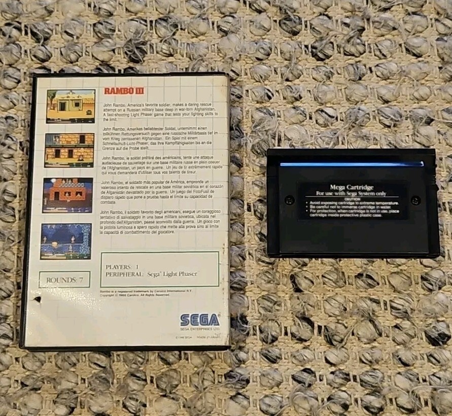Rambo III 3 SEGA Master System