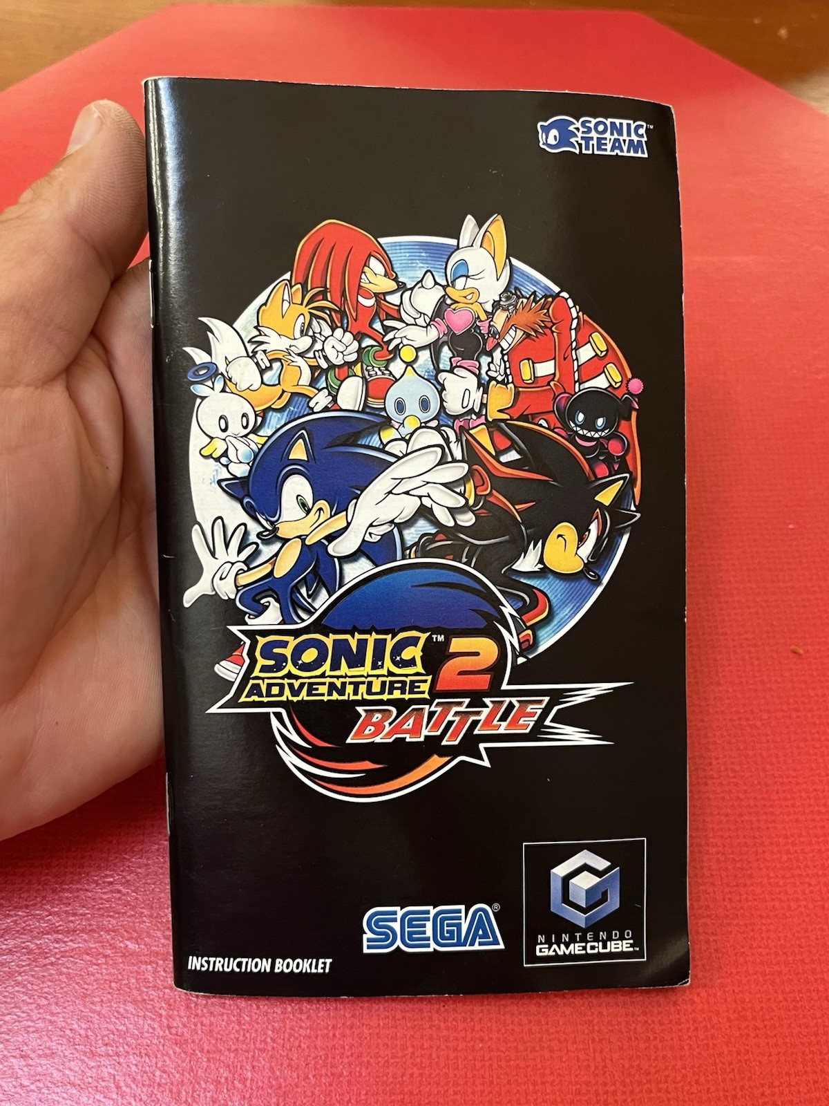 MANUAL ONLY! Sonic Adventure 2 Battle (Nintendo GameCube) English NO GAME!