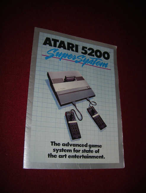 Atari 5200 Super System Fold Out Promo Insert Pamphlet Gaming Catalog 1983