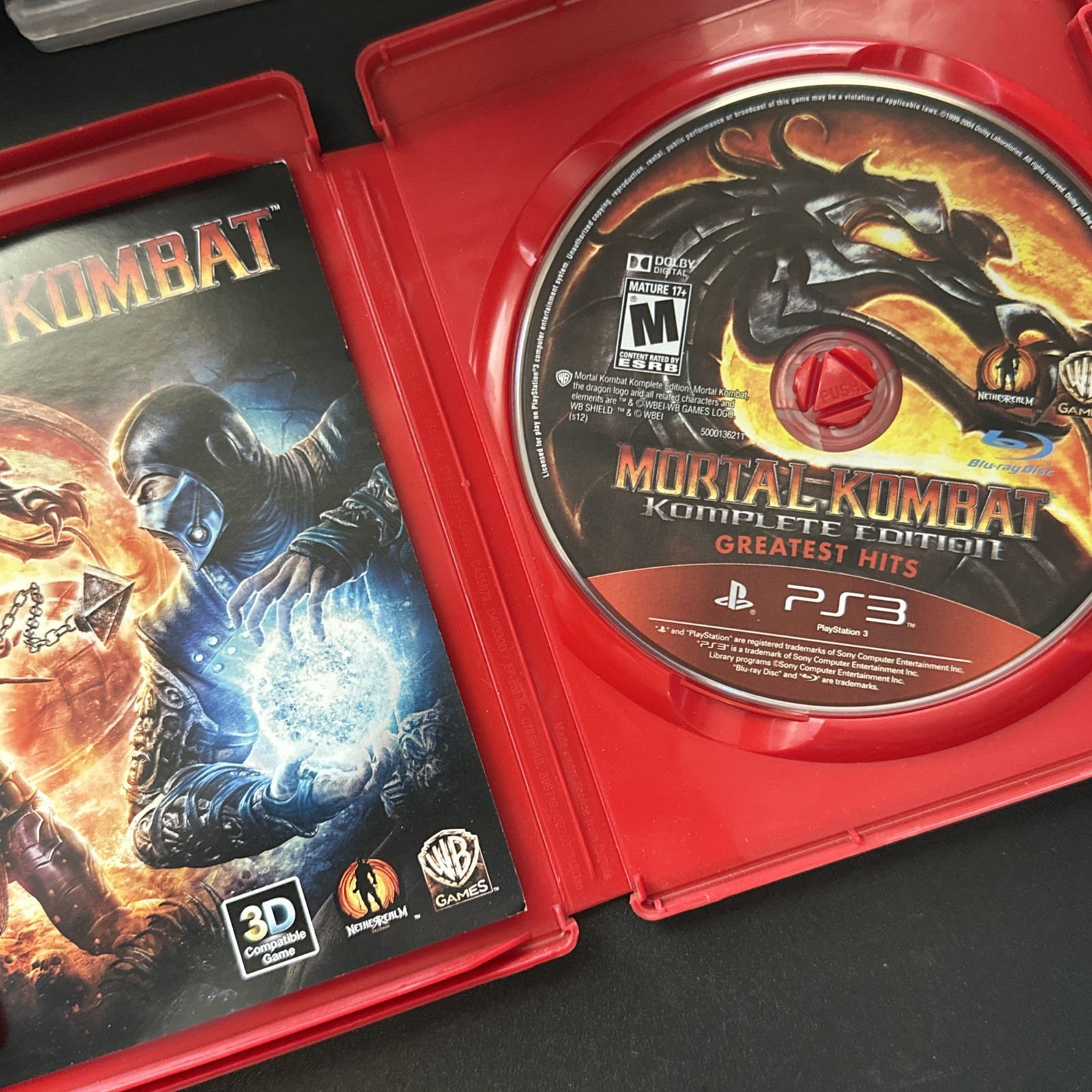 Mortal Kombat Komplete Edition Sony PlayStation 3 2012 PS3 Complete Combat CIB