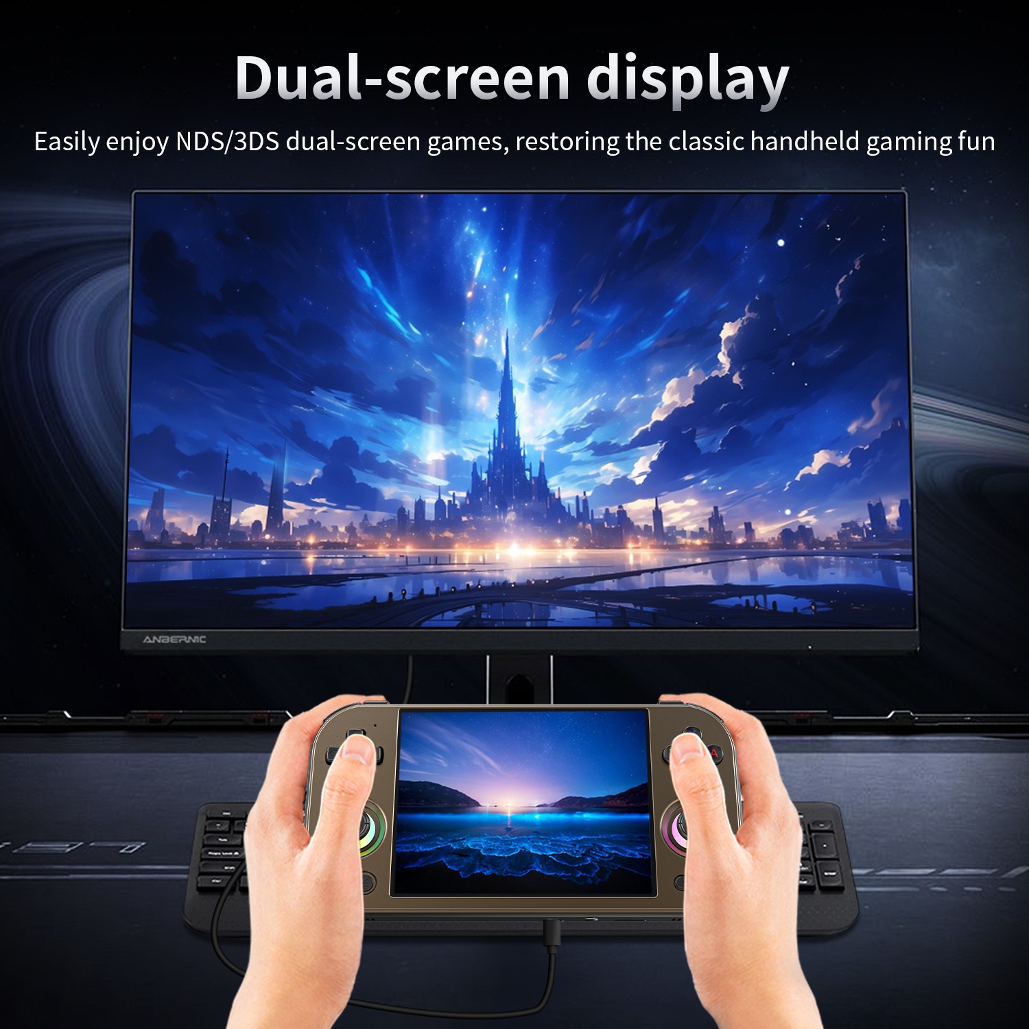 ANBERNIC RG 477M Handheld Game Console 5300mAh Android 14 RG477M 4.7-inch Gifts