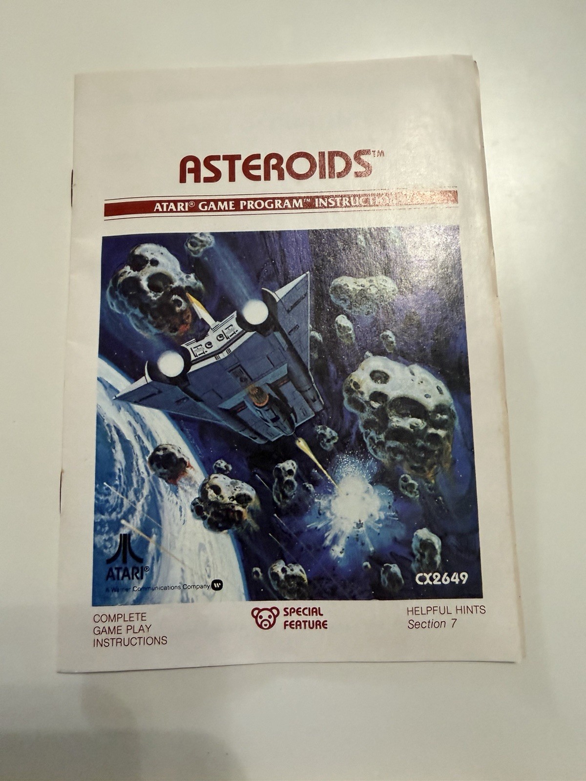 Asteroids 1981 COMPLETE w/box, Manual And Game