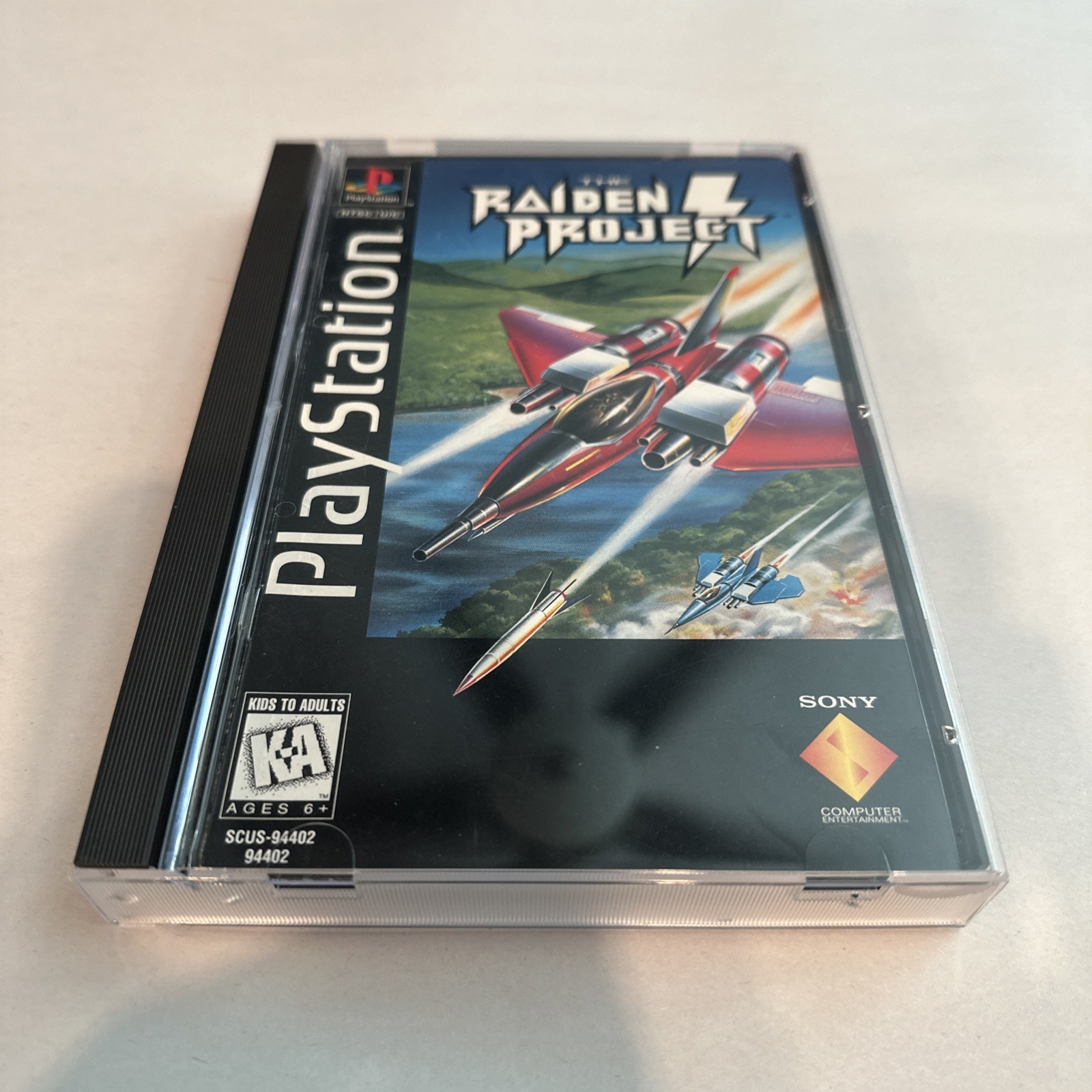 The Raiden Project Long Box PlayStation 1, PS1 Complete CIB + Registration Card