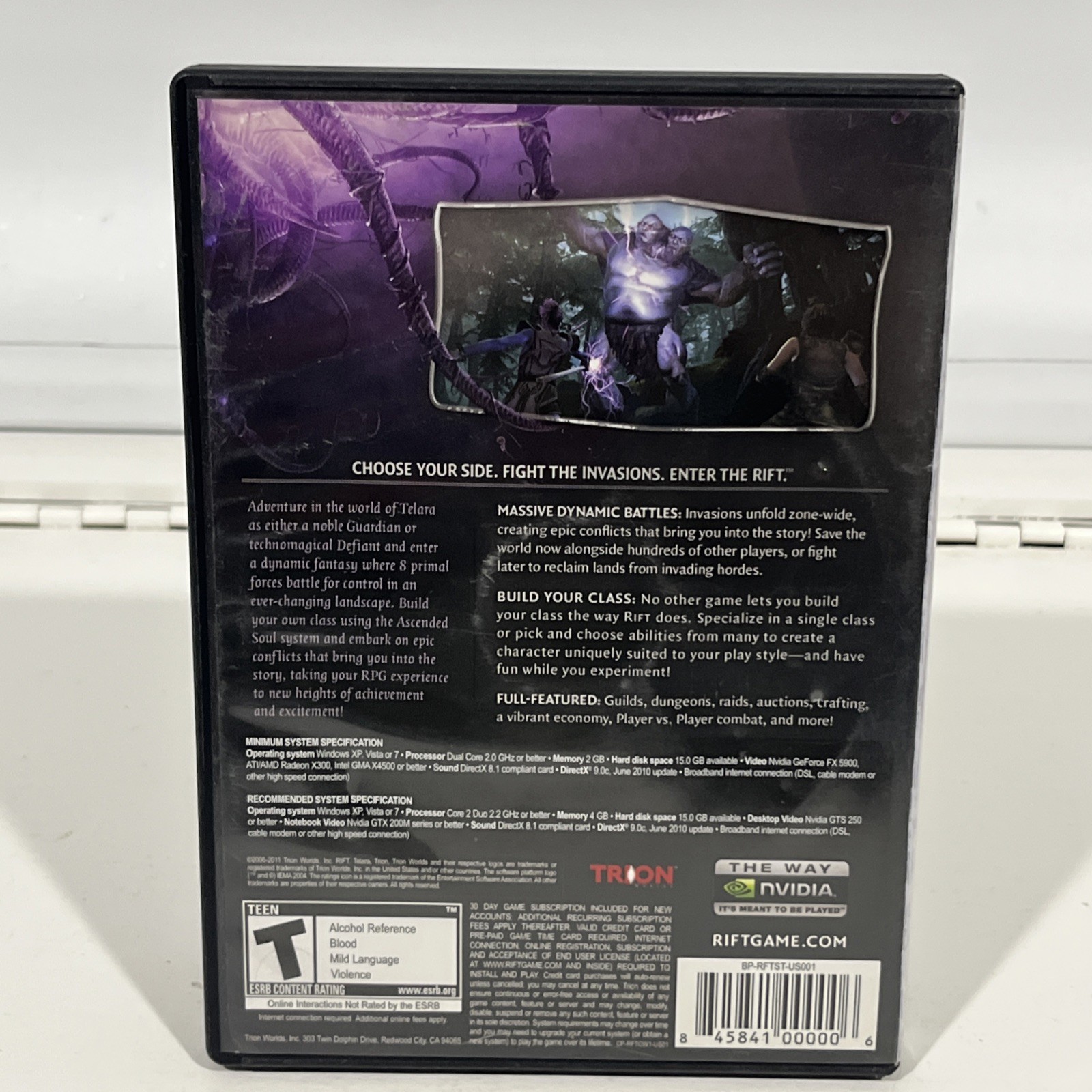 Rift PC DVD-ROM | 2011 Trion Windows