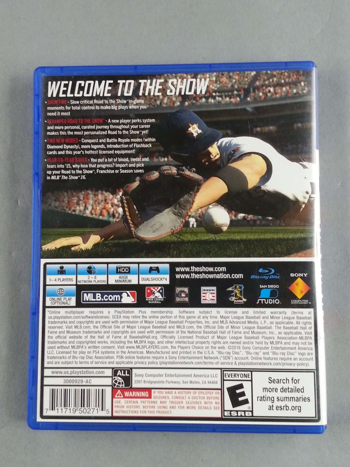 MLB The Show 16 PS4 PlayStation 4 Baseball Sports Video Game