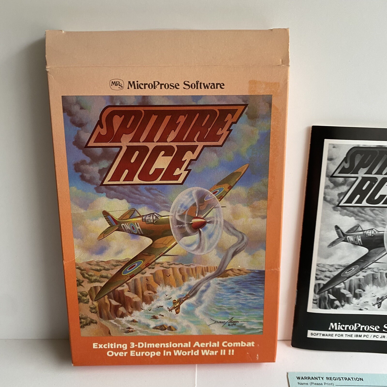 Spitfire Ace IBM PC Big Box 5.25” Disk Diskette CIB Complete In Box