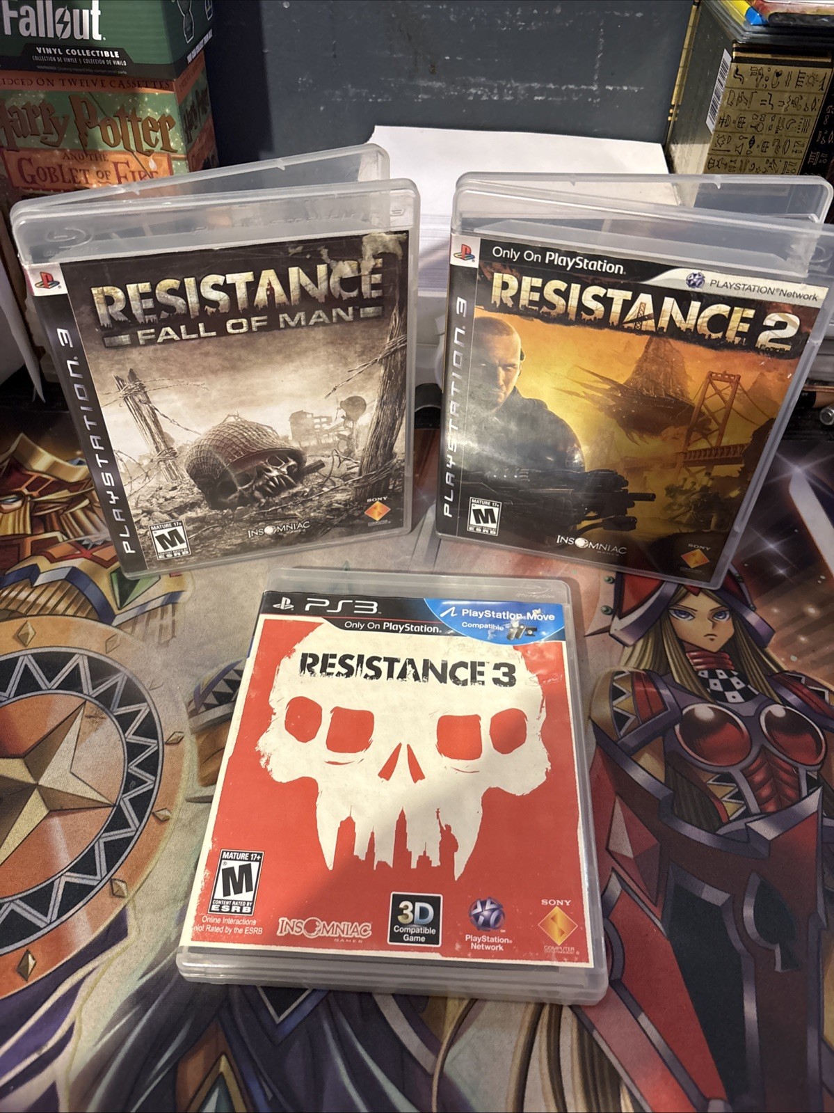 Resistance Trilogy 1, 2, & 3 (PlayStation 3, 2006-11) -Tested- Black Label Lot