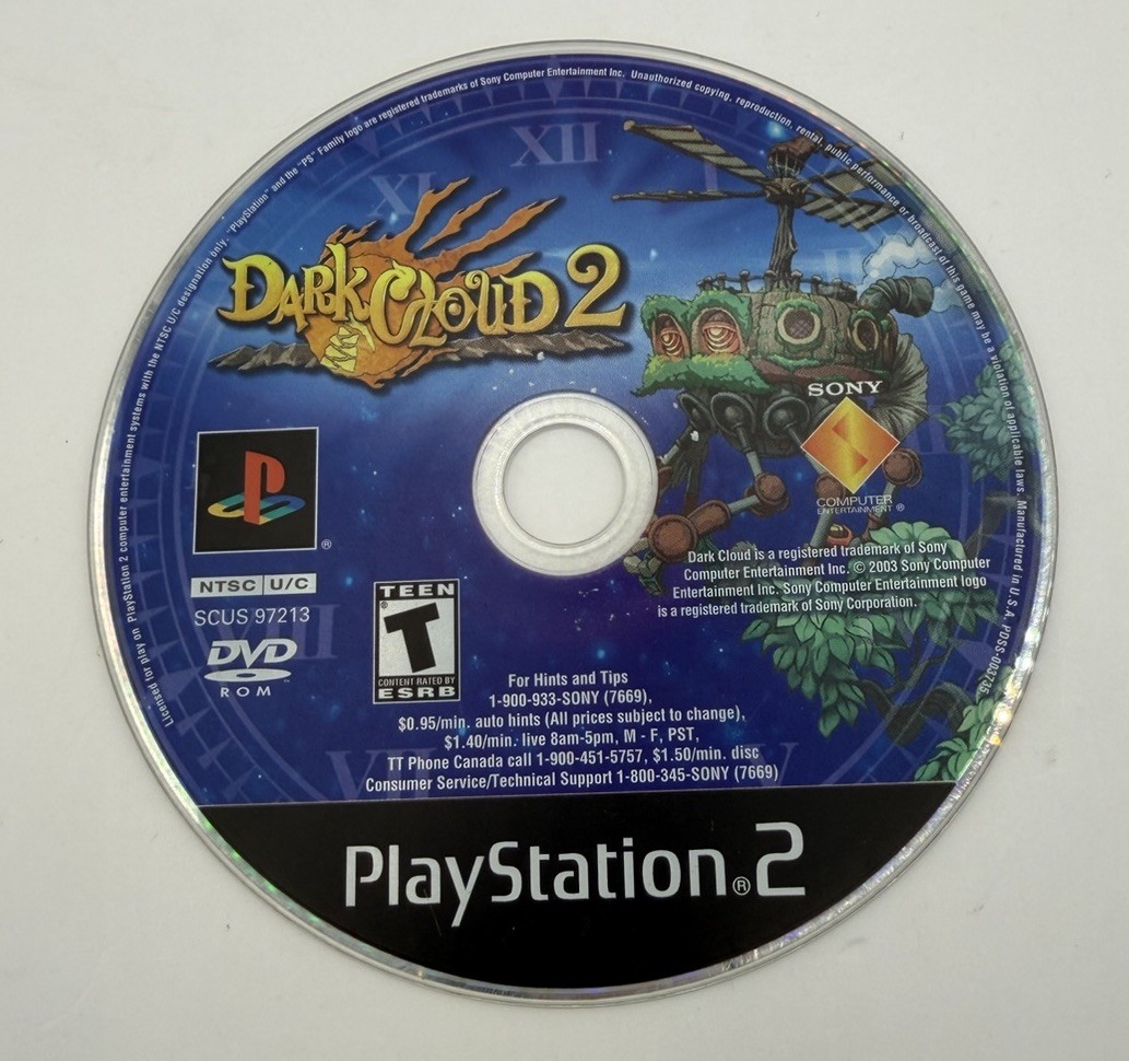 Dark Cloud 2 (Sony PlayStation 2, 2003) DISC ONLY