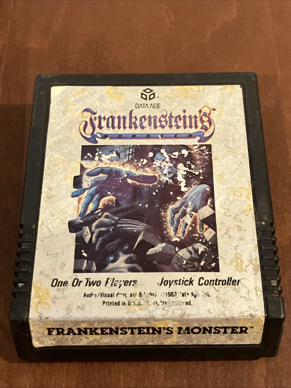 Frankenstein’s Monster Atari 2600 Data Age 1983 Vintage Box & Cartridge – Rough
