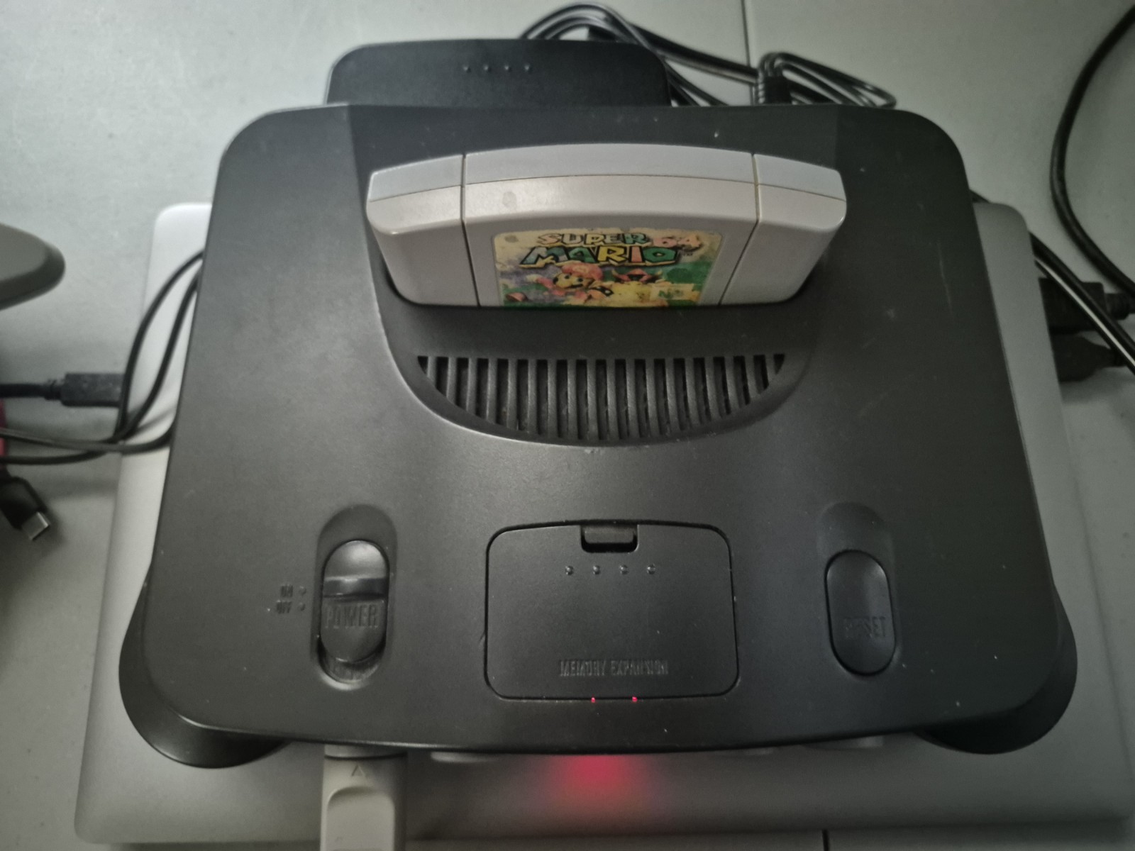 Nintendo N64 Console Bundle AV, Power, Region Free Tray, Controller & Mario 64