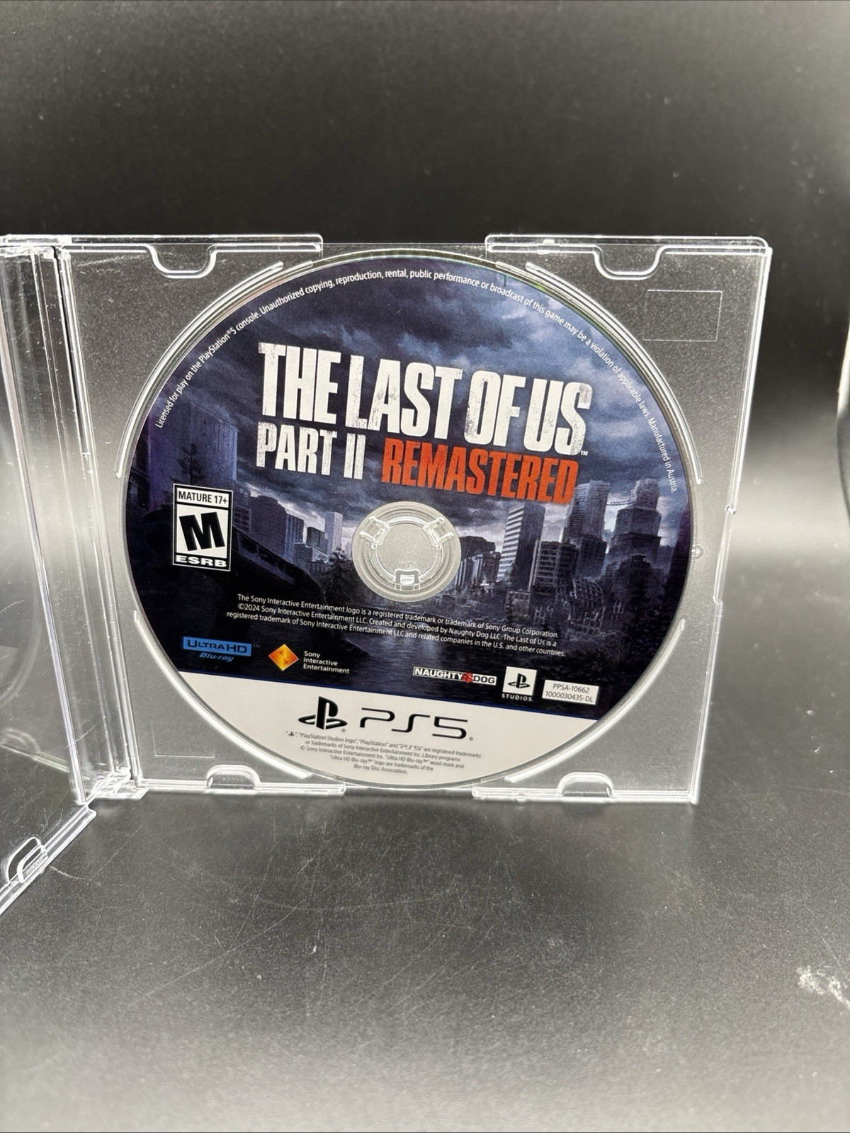 The Last of Us Part 2 II Remastered PS5 – Sony Playstation 5 – Disc Only