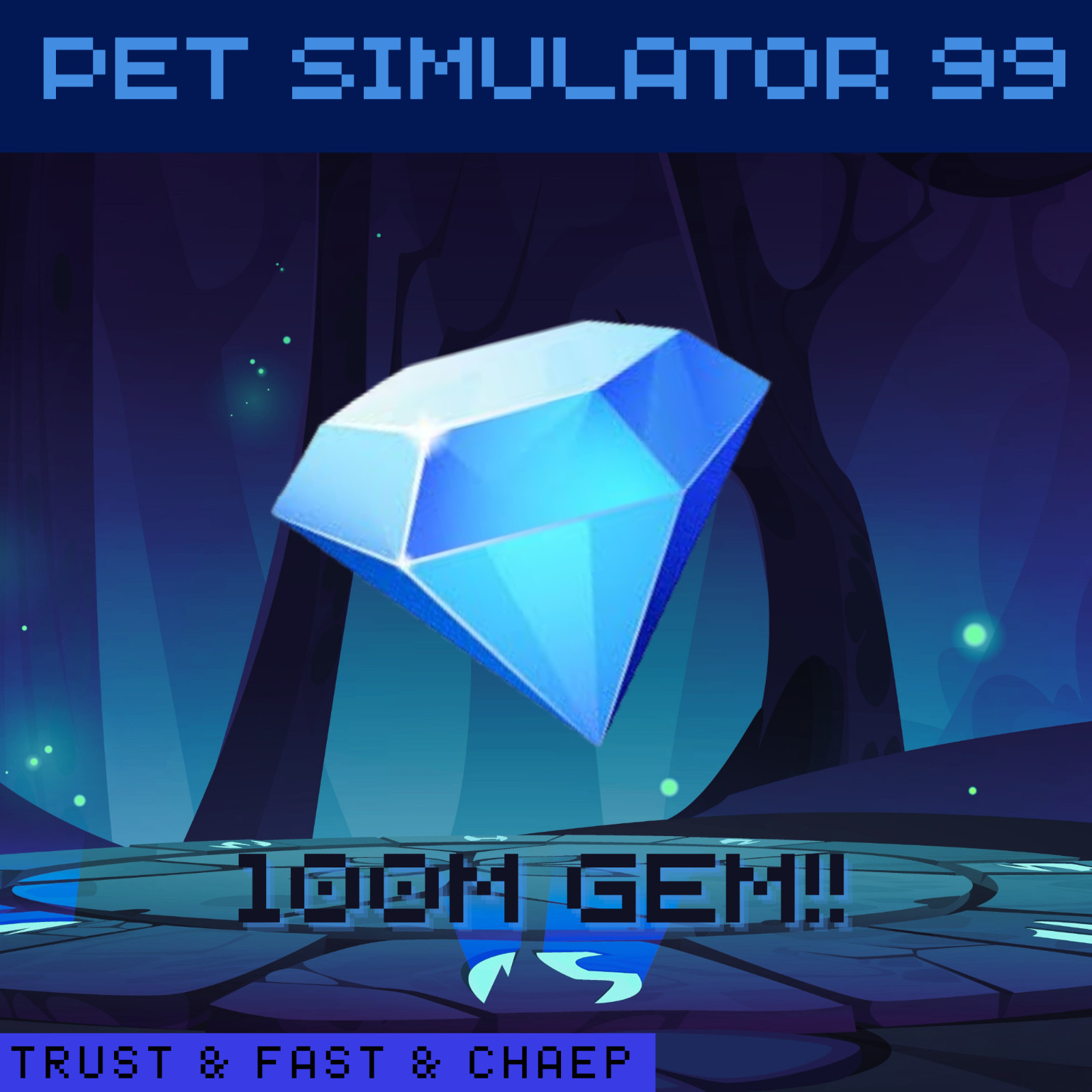PET SIMULATOR 99 & PET SIM 99 & PS99 💎100M-15B GEMS💎 CHEAP & TRUSTED & FAST!