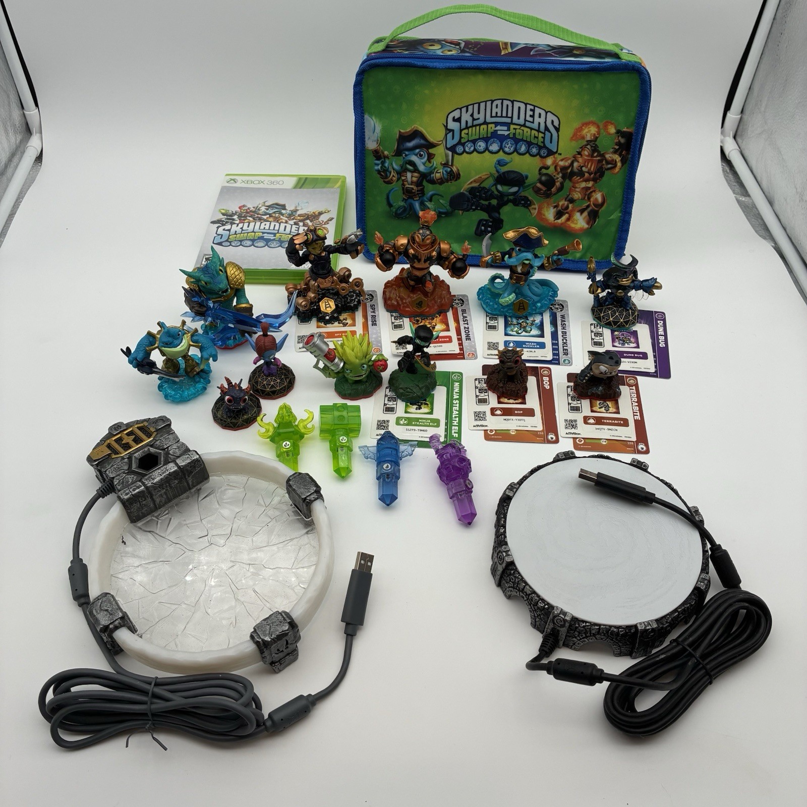 Skylanders Lot of 20 Spyro Giants Swap Force Trap Team Mixed Bundle Portals Case