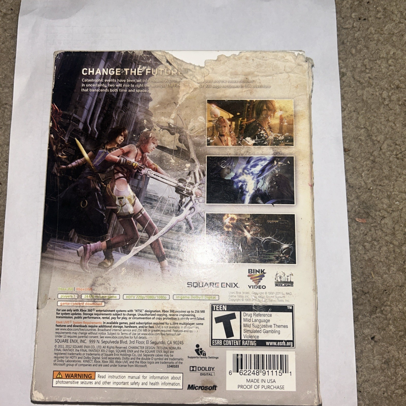 Final Fantasy XIII-2 – Collector’s Edition (Microsoft Xbox 360,