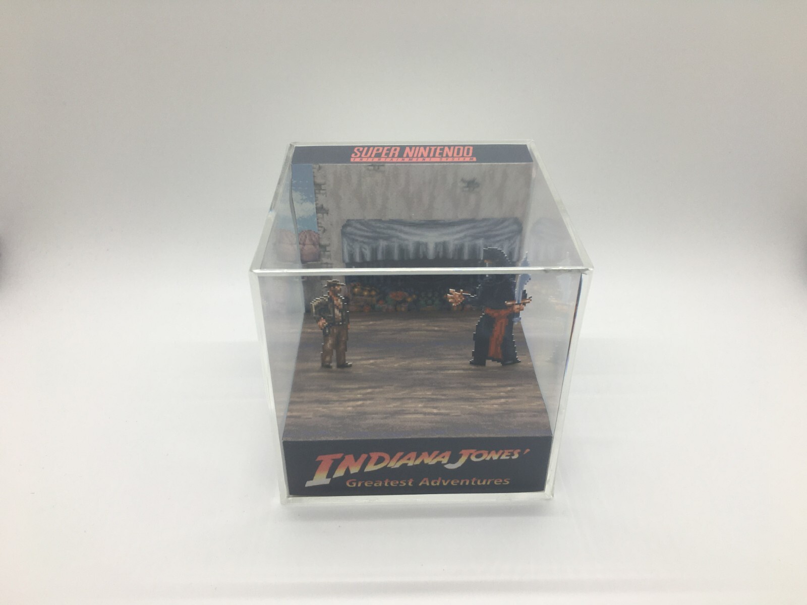 Indiana Jones and the Raiders of the Lost Ark SNES Shadow Box Diorama Cube