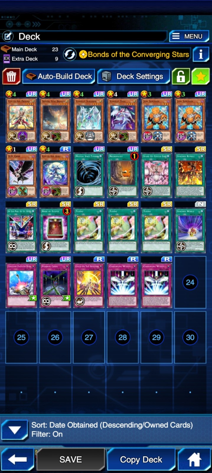 YU GI OH DUEL LINKS IOS, ANDROID, STARDUST DRAGON NUMBER ONE TIER LIST DECK