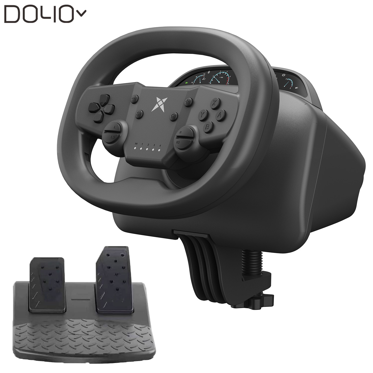 Bluetooth wireless connection Racing Wheel Pedals for PC P4 P3 Switch2 Android