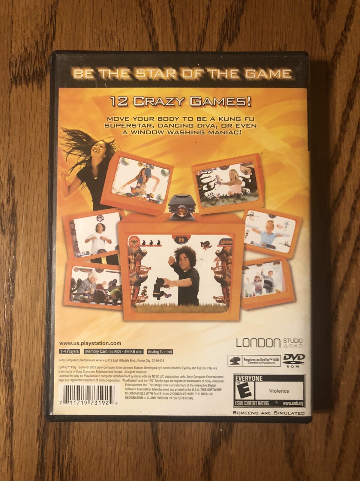 EyeToy: Play (PS2)(Game Only – Eye Toy Not Included) Sony PlayStation 2 – SCEA