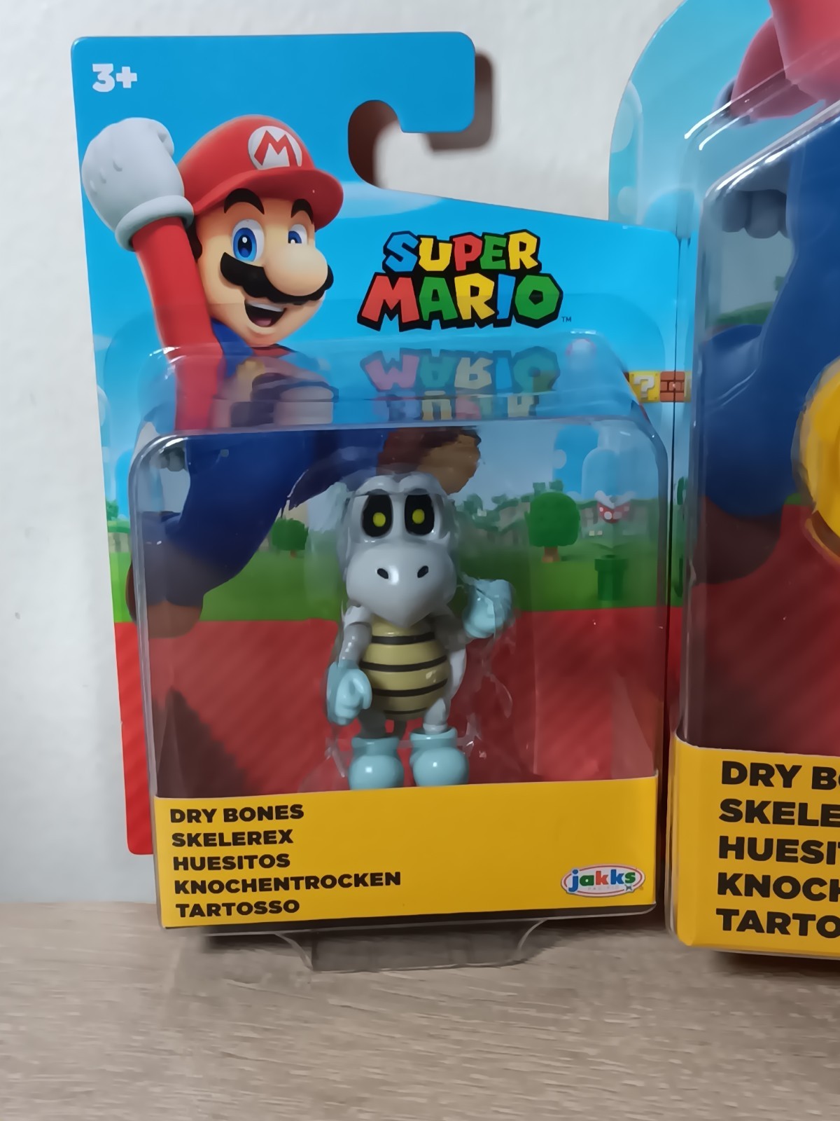 *FREE SHIP* 4″ + 2.5″ DRY BONES Super Mario World of Nintendo Jakks Pacific