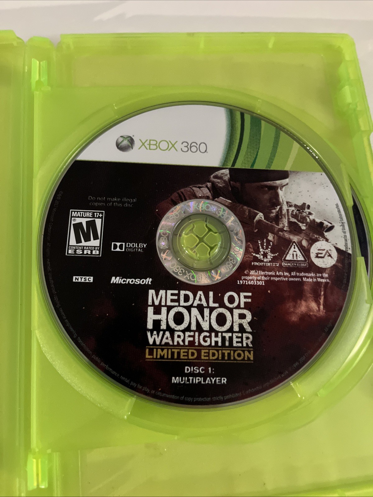 Medal of Honor: Warfighter — Limited Edition (Microsoft Xbox 360, 2012) CIB