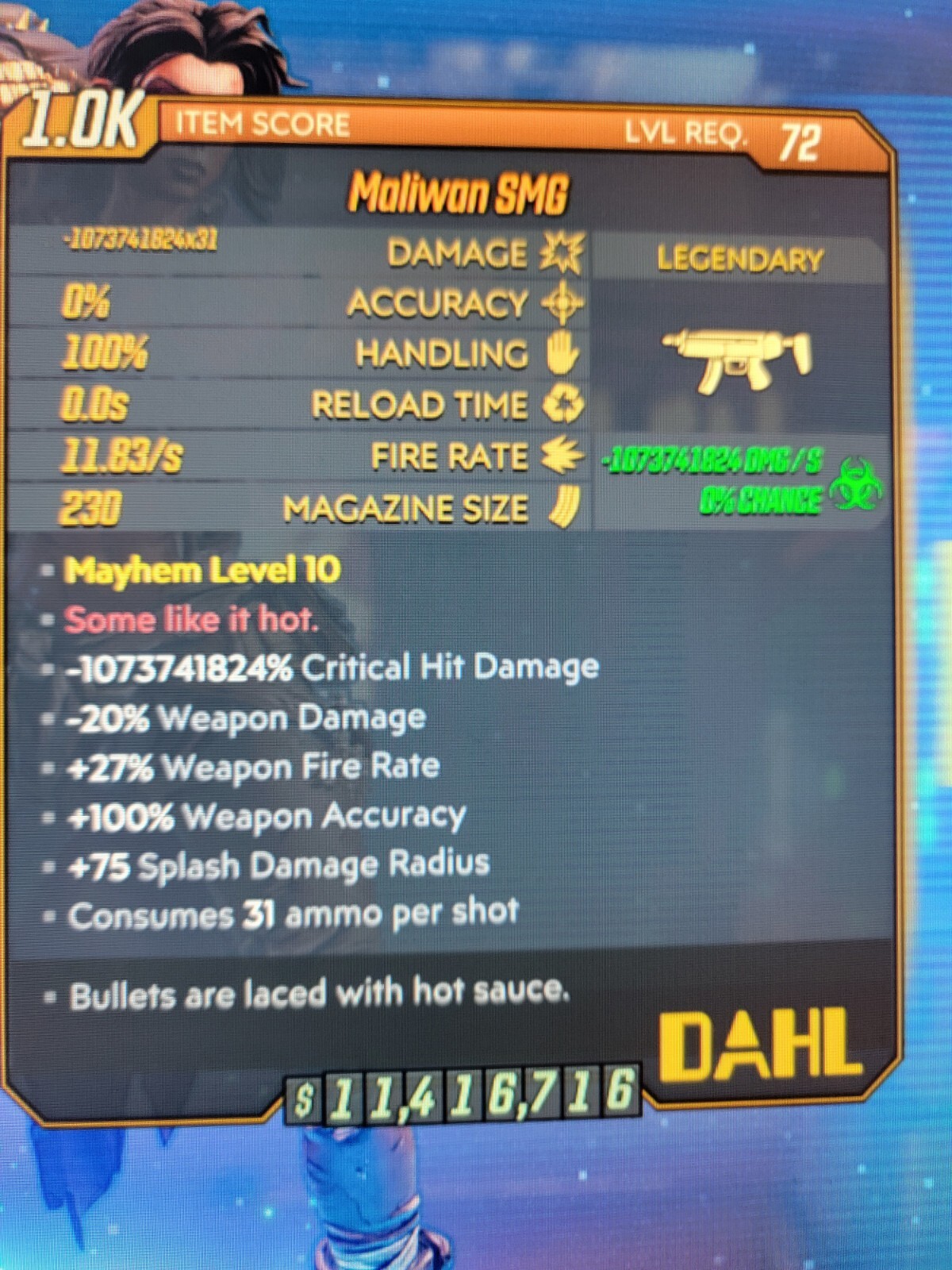 Borderlands 3 50 Godmode Modded Weapons PS4/PS5 Drop