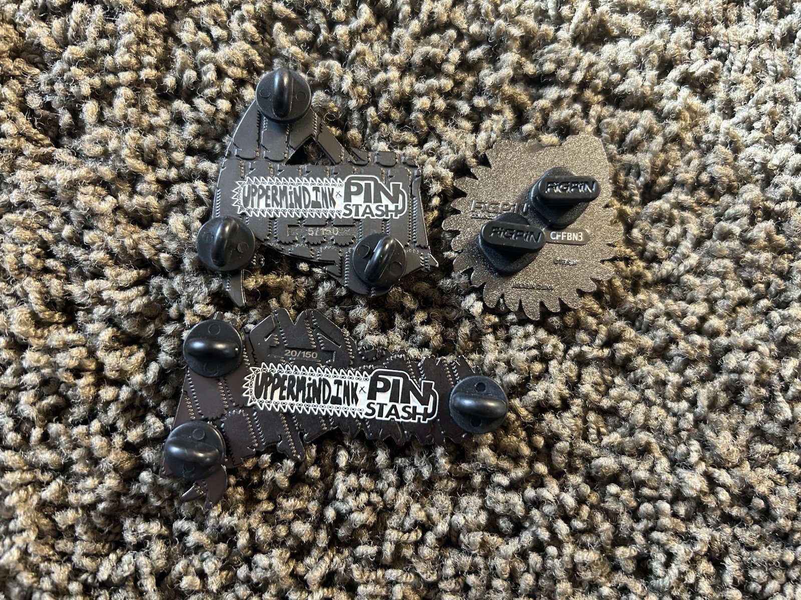 Chainsaw Man Lot of 3 Metal Enamel Pin Uppermind Ink Stash Figpin Anime Power