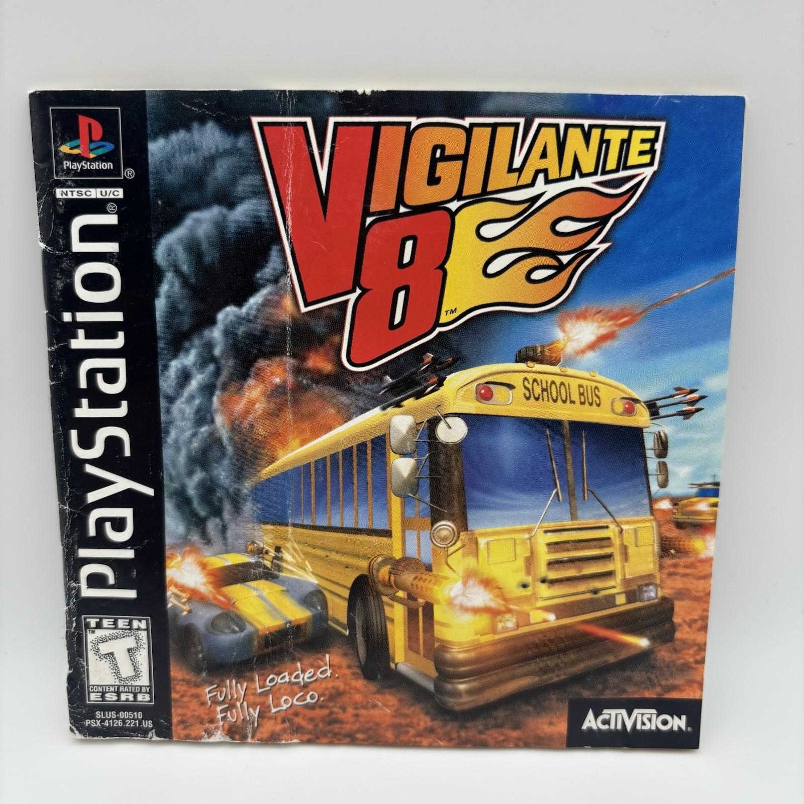 Vigilante 8 Sony PlayStation 1 – CIB – No Reg Card – Rough Manual -Tested- READ