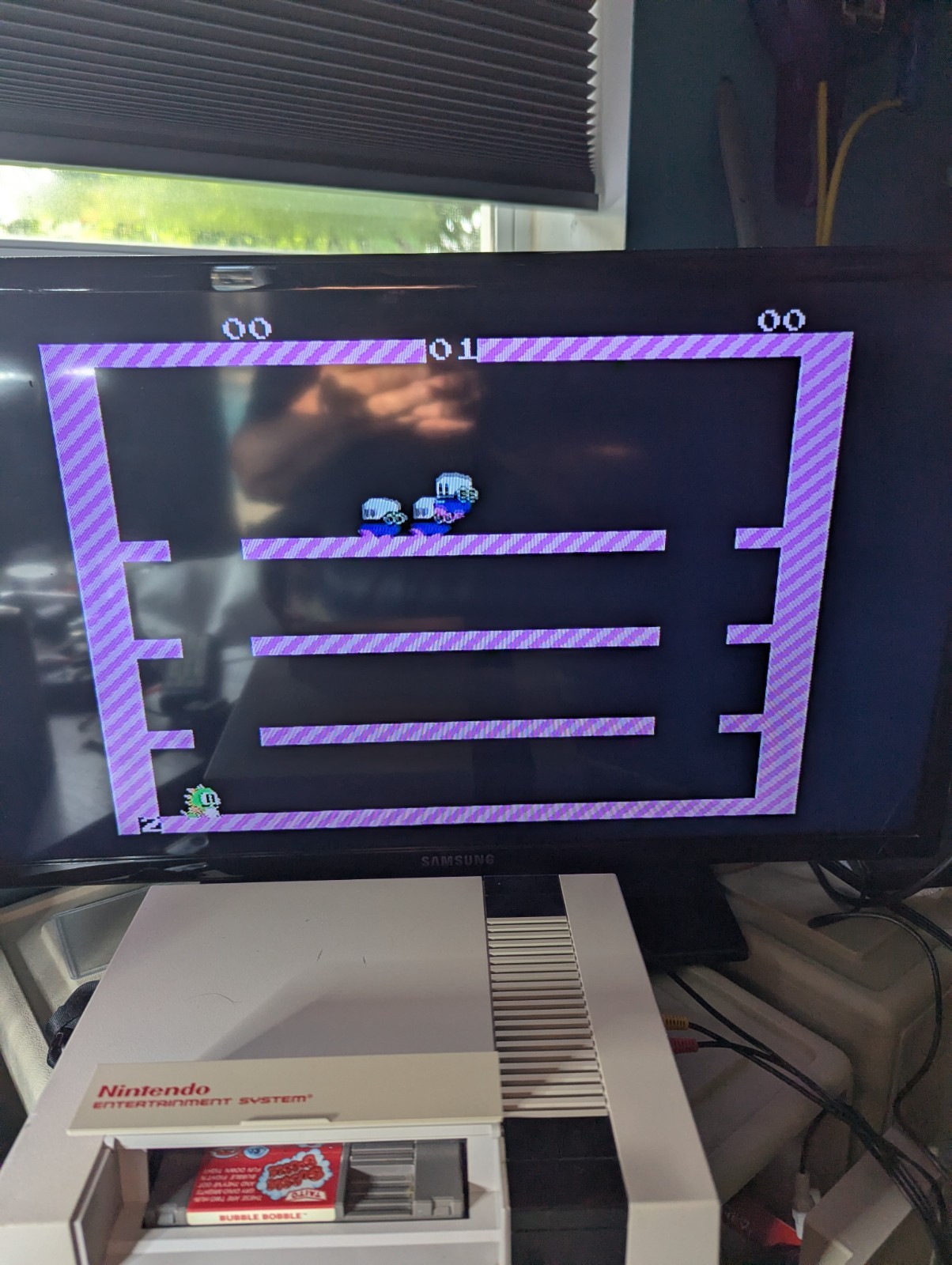Bubble Bobble (Nintendo NES, 1988) Authentic Tested Working