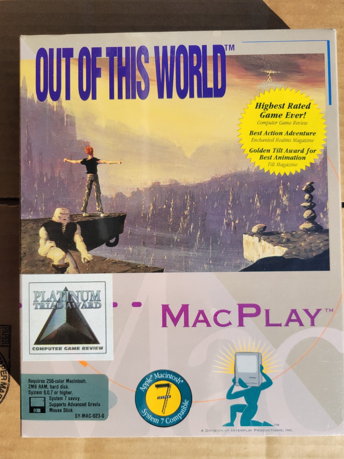New Factory Sealed NIB Out of This World Big Box Macplay Macintosh Mac 1991