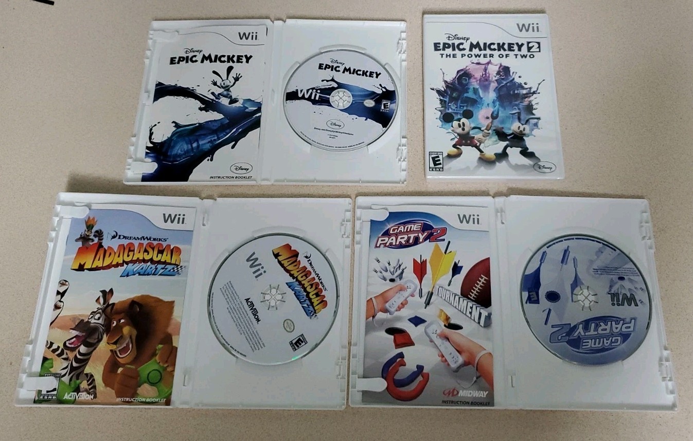 Nintendo Wii Game Lot Of 12 Various Titles Mostly CIB, Tested Working