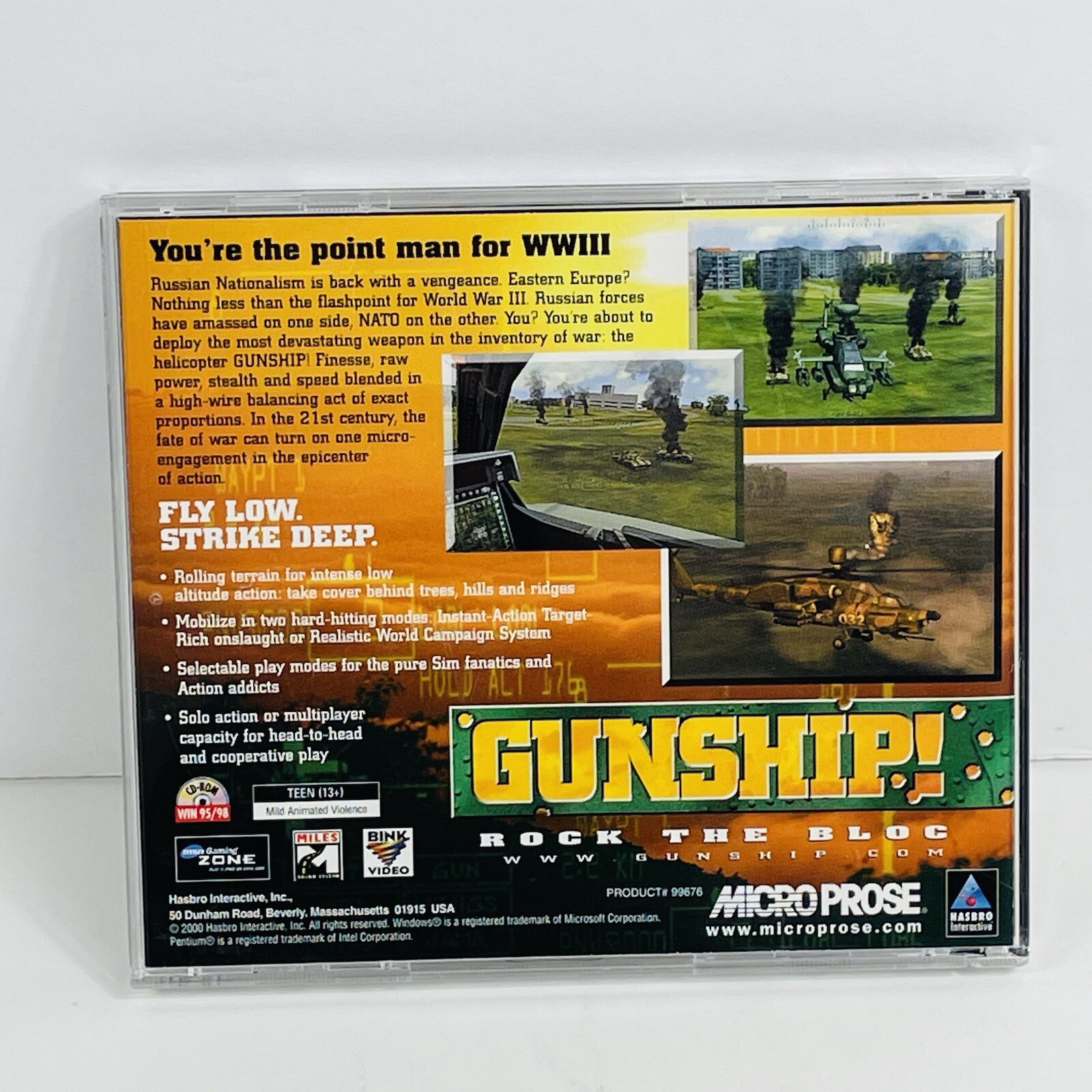Gunship! PC CD-ROM Video Game for Windows 95/98 by Micro Prose 2000