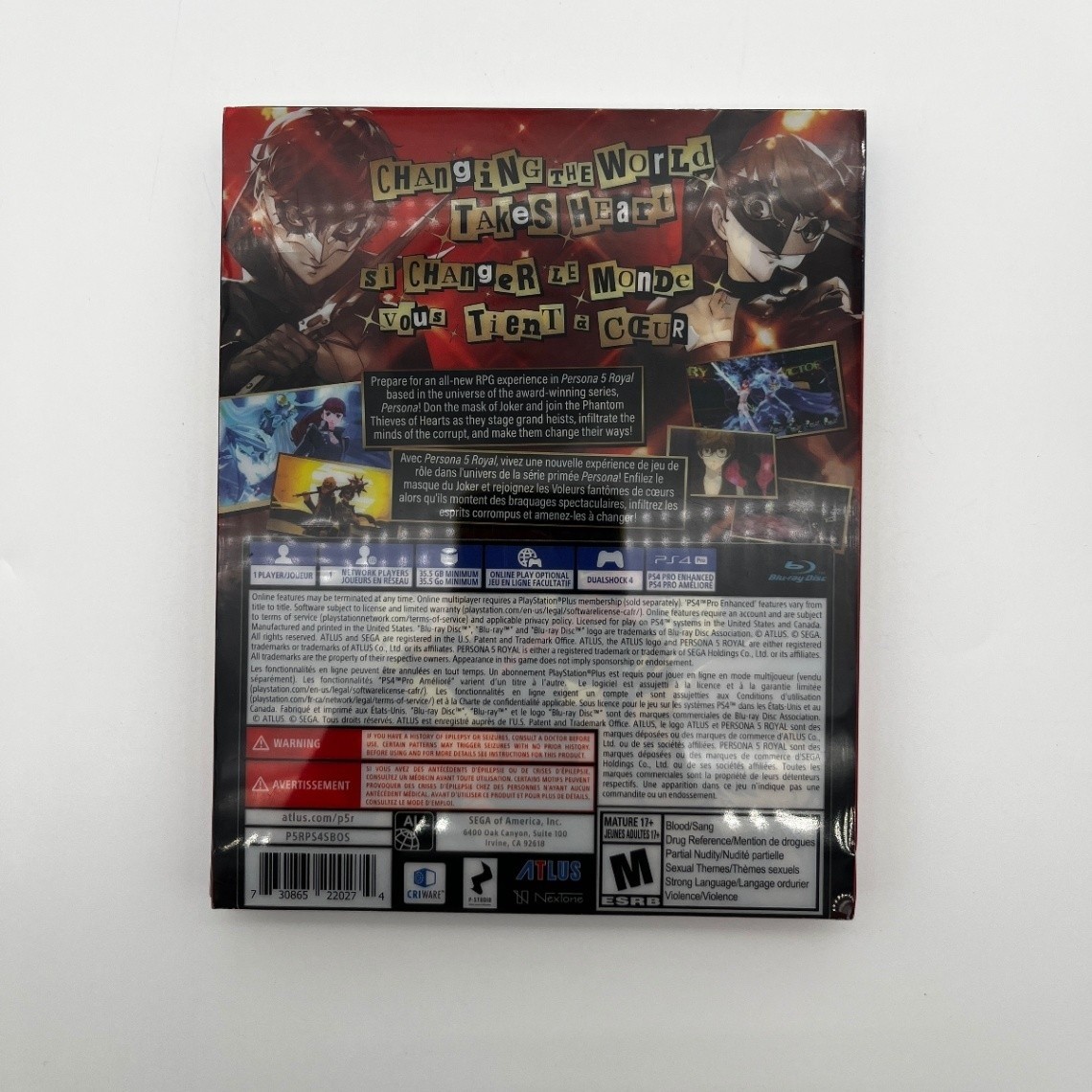 Persona 5 Royal Steelbook Launch Edition PS4 Complete CIB